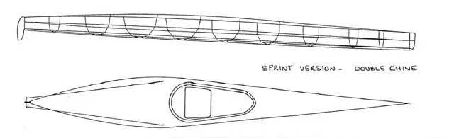 Boatcraft Pacific TK1 Racing Kayak - Sprint kayak
