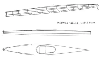 Boatcraft Pacific TK1 Racing Kayak - Marathon kayak